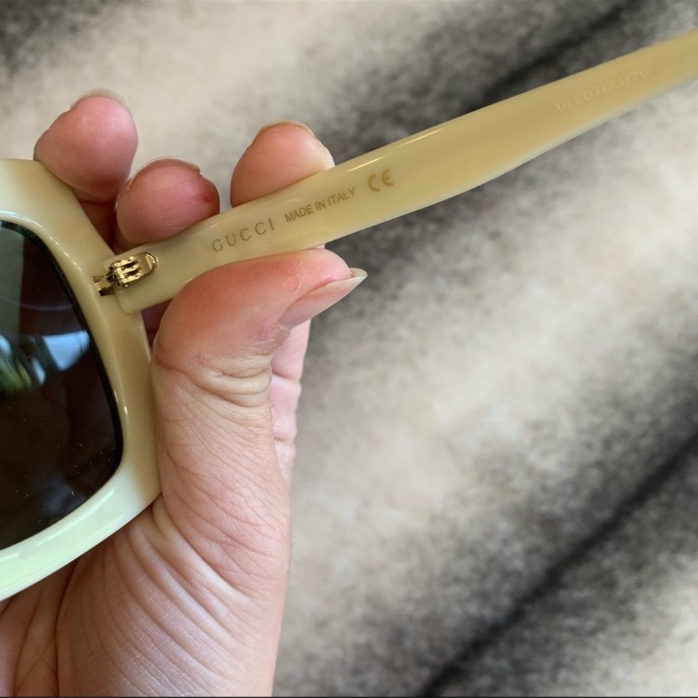 Gucci GG0328S 004 Rainbow Square Sunglasses - Picture 9 of 10